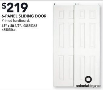 RONA Colonial elegance 6-panel sliding door, 48" x 80-1/2" offer