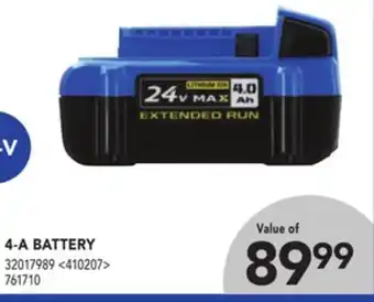 RONA Flex 4-a battery offer