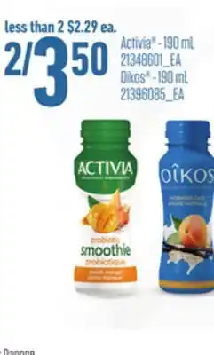Zehrs Markets Activia®, 190 ml or oikos®, 190 ml offer