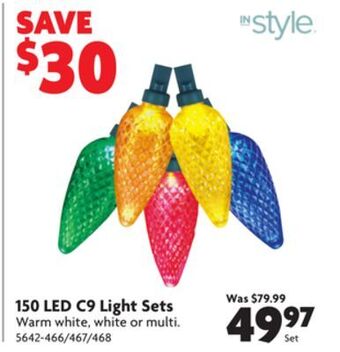 Home Hardware 150 led c9 light sets offer