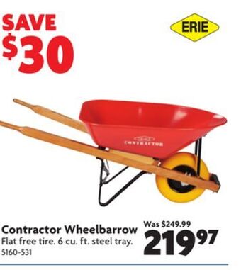 Home Hardware Contractor wheelbarrow offer