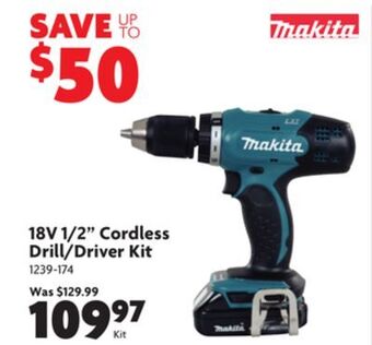 Home Hardware 18v 1/2" cordless drill/driver kit offer