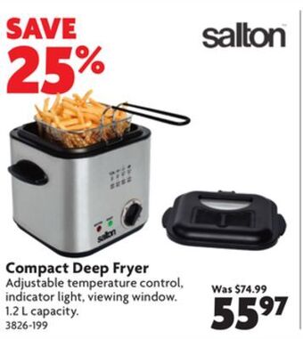 Home Hardware Compact deep fryer offer