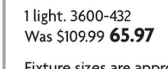 Home Hardware Newport vanity fixtures offer
