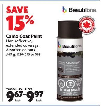 Home Hardware Camo coat paint offer