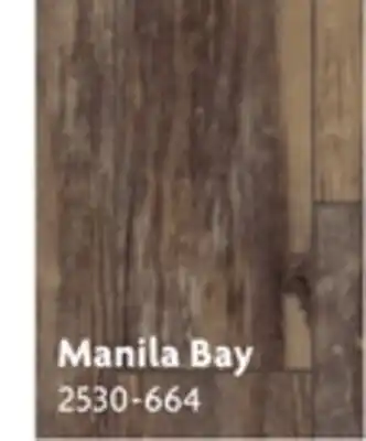 Home Hardware 21.96 sq. ft. 6" x 48" manila bay aquawood painted bevel spc plank flooring offer