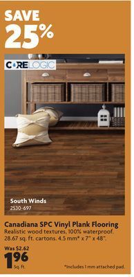 Home Hardware South winds - canadiana spc vinyl plank flooring offer