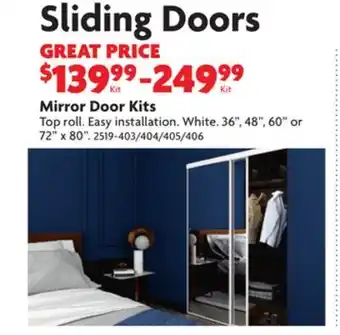 Home Hardware Sliding doors offer