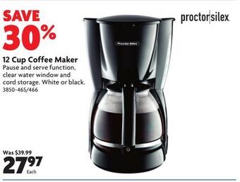Home Hardware 12 cup coffee maker offer