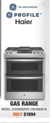 Home Depot Ge gas range offer
