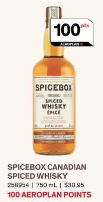 LCBO Spicebox canadian spiced whisky offer