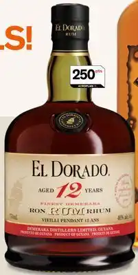 LCBO El dorado 12 year old rum offer