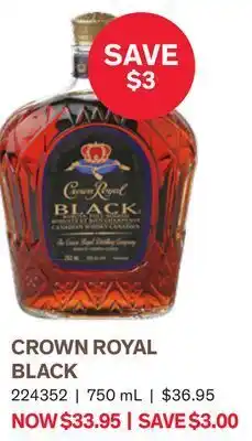 LCBO Crown royal black offer