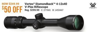 Bass Pro Vortex® diamondback™ 4-12x40 v-plex riflescope offer