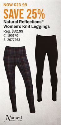 Bass Pro Natural reflections women's knit leggings offer
