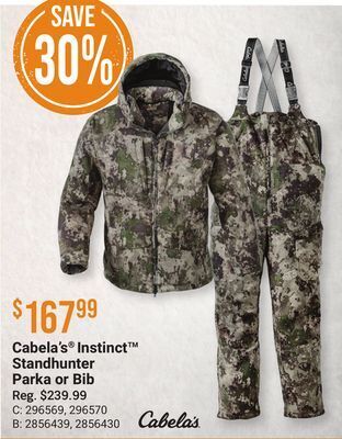 Cabela's stand hot sale hunter parka