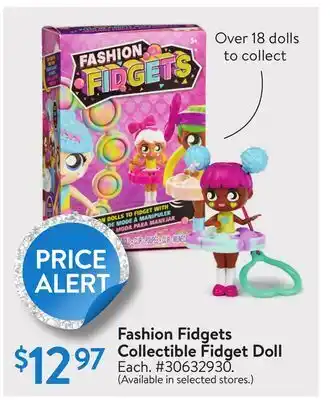Walmart Fashion fidgets collectible fidget doll offer