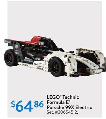 Walmart Lego® technic formula e® porsche 99x electric offer