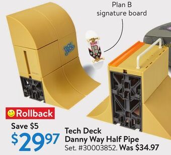 Walmart Tech deck danny way half pipe offer