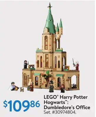 Walmart Lego® harry potter hogwarts dumbledore's office offer