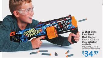 Walmart X-shot skins last stand dart blaster offer