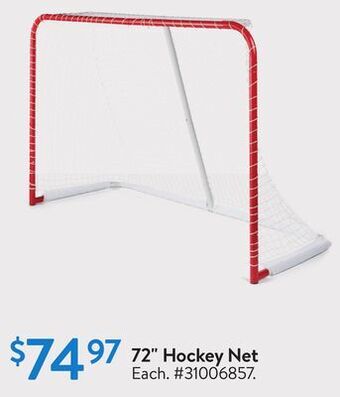 Walmart 72" hockey net offer