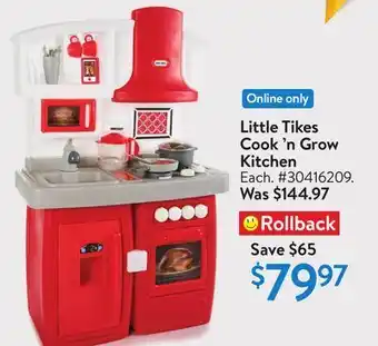 Walmart Little tikes cook 'n grow kitchen offer