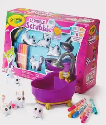Walmart Crayola scribble scrubbie pets dinosaur lair or tub playset offer