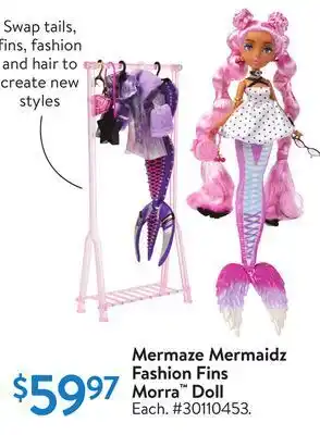 Walmart Mermaze mermaidz fashion fins morra™ doll offer