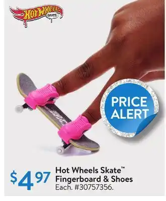 Walmart Hot wheels skate™ fingerboard & shoes offer