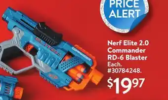 Walmart Nerf elite 2.0 commander rd-6 blaster offer