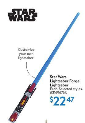Walmart Star wars lightsaber forge lightsaber offer