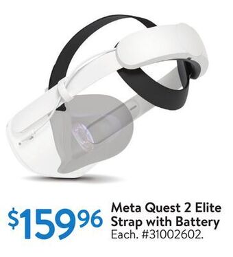 Walmart Meta quest 2 elite strap with battery offer