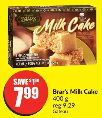 FreshCo Brar's milk cake offer