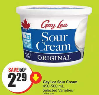 FreshCo Gay lea sour cream offer