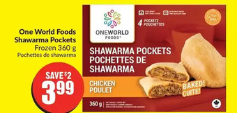 FreshCo One world foods shawarma pockets offer