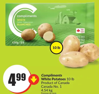 FreshCo Compliments white potatoes offer