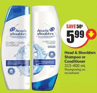 FreshCo Head & shoulders shampoo or conditioner offer