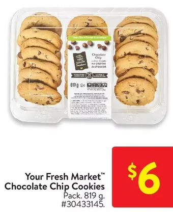 Walmart Your fresh market chocolate chip cookies offer