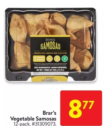 Walmart Brar's vegetable samosas offer