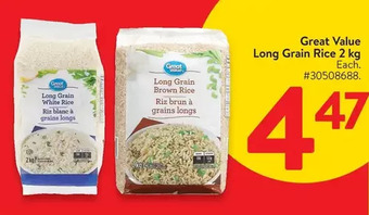 Walmart Great value long grain rice offer