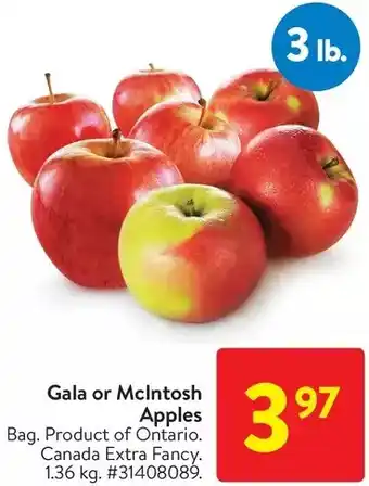 Walmart Gala or mcintosh apples offer
