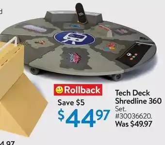 Walmart Tech deck shredline 360 offer