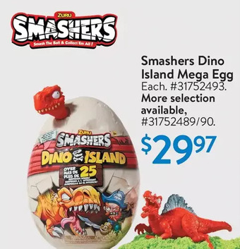 Walmart Smashers dino island mega egg offer