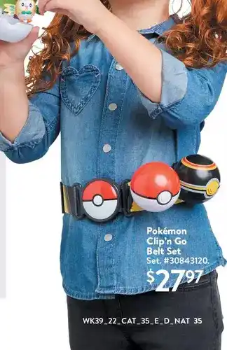 Walmart Pokémon clip'n go belt set offer