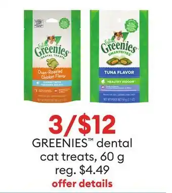Petsmart Greenies™ dental cat treats offer