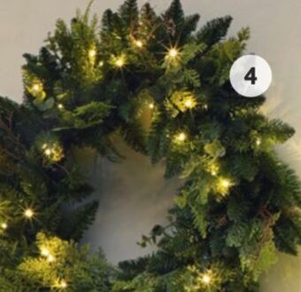 Home Hardware Wreath- 35 warm white leds offer