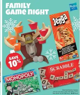 Home Hardware Selected hasbro games offer