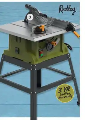 Home Hardware 10" table saw with stand - 15a, 4800 rpm offer