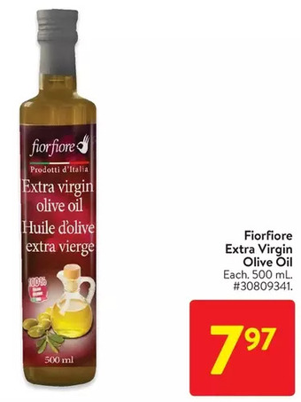 Walmart Fiorfiore extra virgin olive oil offer